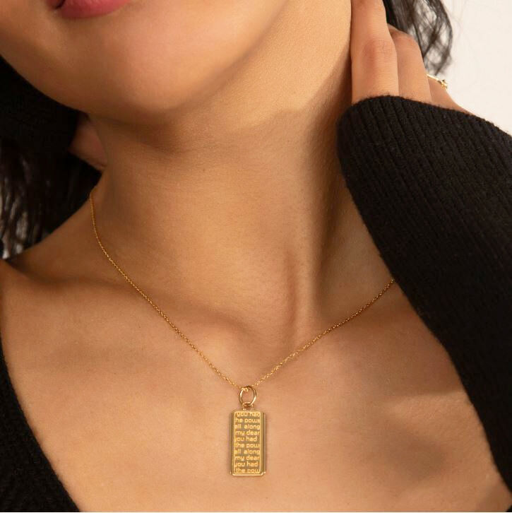 Modern Charm Dorothy Yellow Gold Pendant | Monica Rich